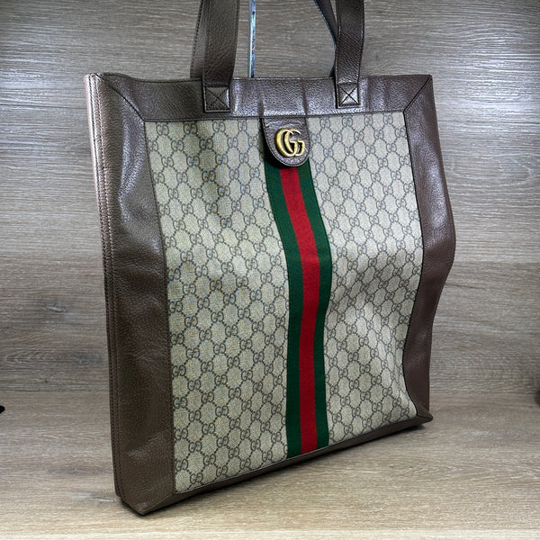 Gucci GG Supreme Canvas Ophidia Tote - Large - Chicago Pawners & Jewelers