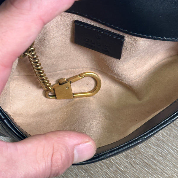 Gucci GG Marmont Super Mini Bag - Black - Chicago Pawners & Jewelers