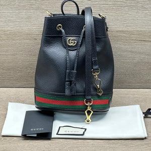 Gucci Ophidia Bucket Handbag - Black - Chicago Pawners & Jewelers