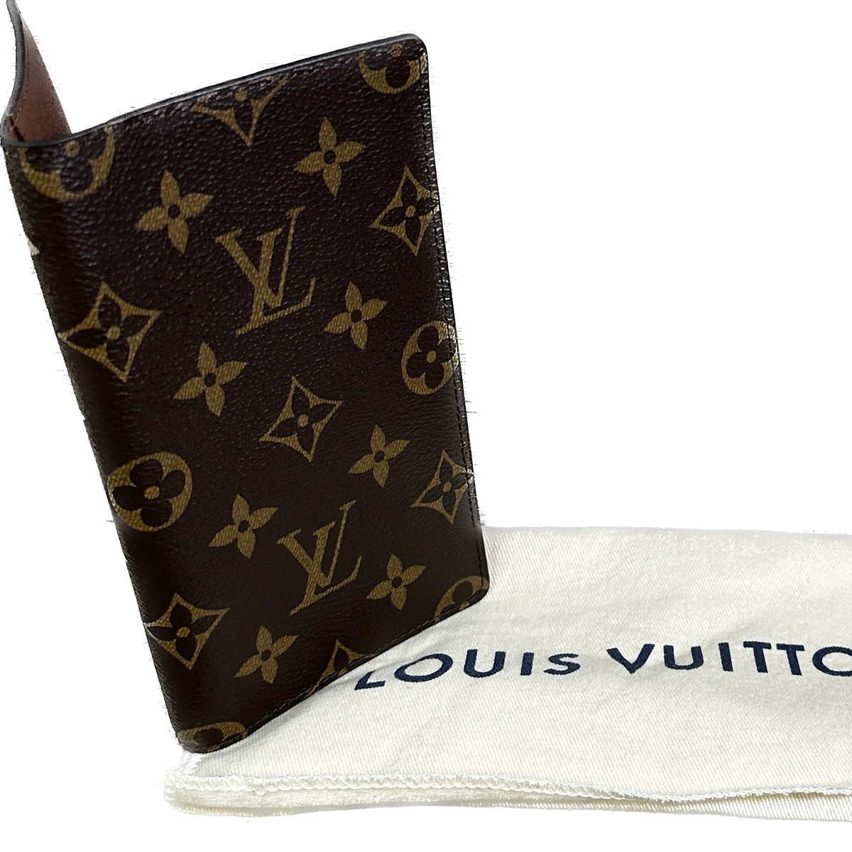 Louis Vuitton Vintage Monogram Canvas Pocket Agenda Checkbook Cover  (SHF-L6iJGu)