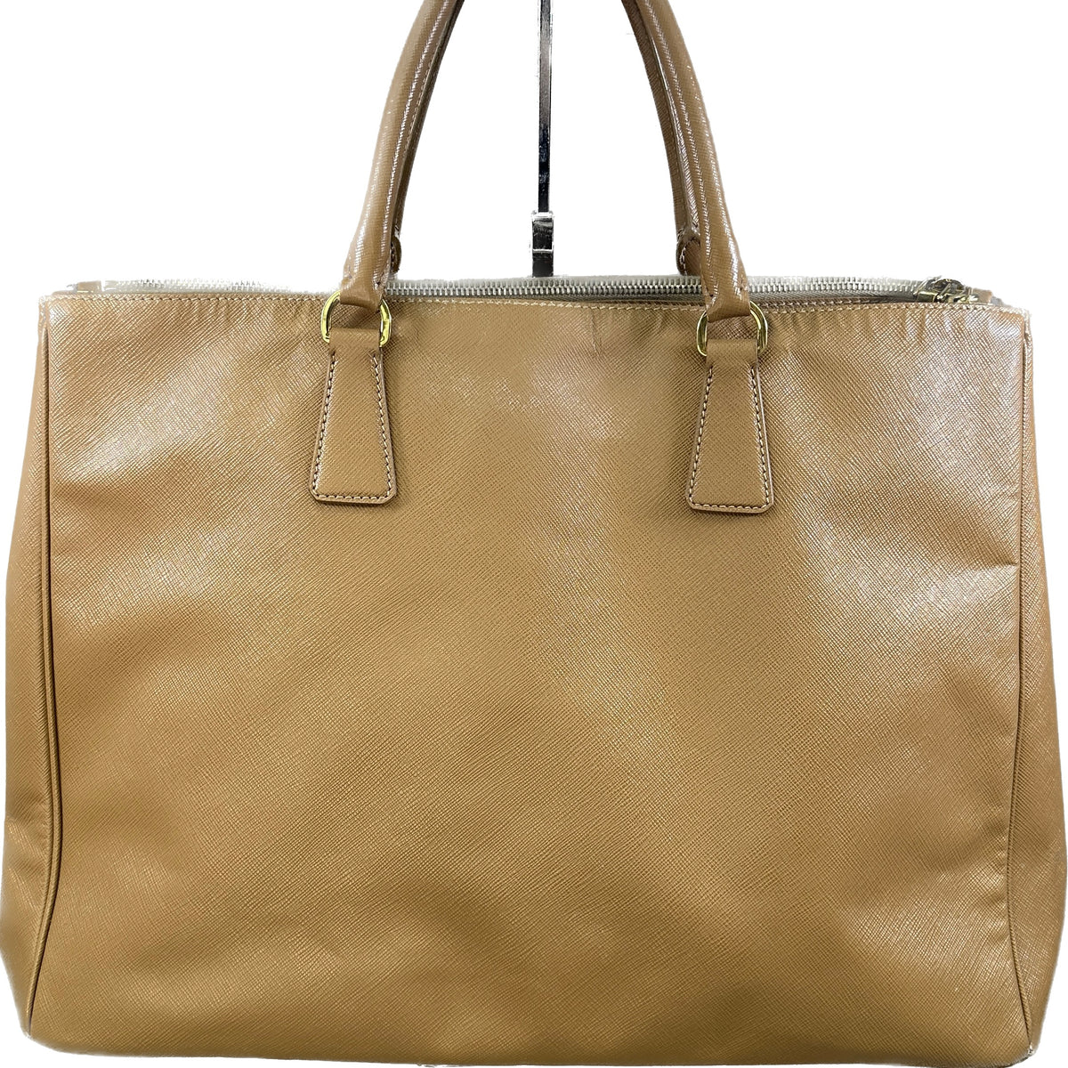 Prada Small Galleria Saffiano Leather Bag - Caramel