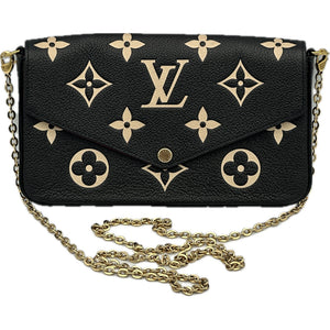 Louis Vuitton Pochette Félicie - Monogram Empriente Leather -Black / Beige - Chicago Pawners & Jewelers