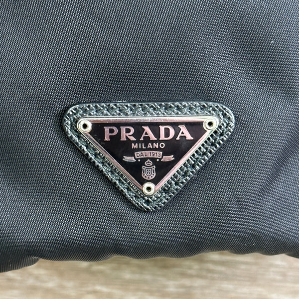 Prada Black Re-Nylon Drawstring Pouch - Chicago Pawners & Jewelers
