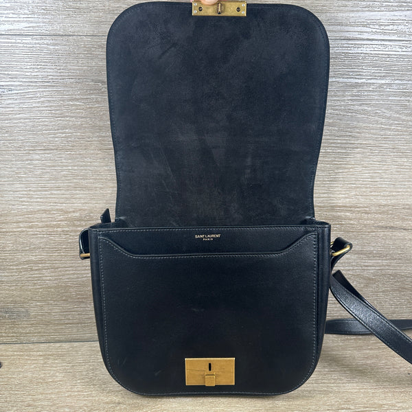 Saint Laurent Betty Satchel Shoulder Bag - Black Leather - Chicago Pawners & Jewelers