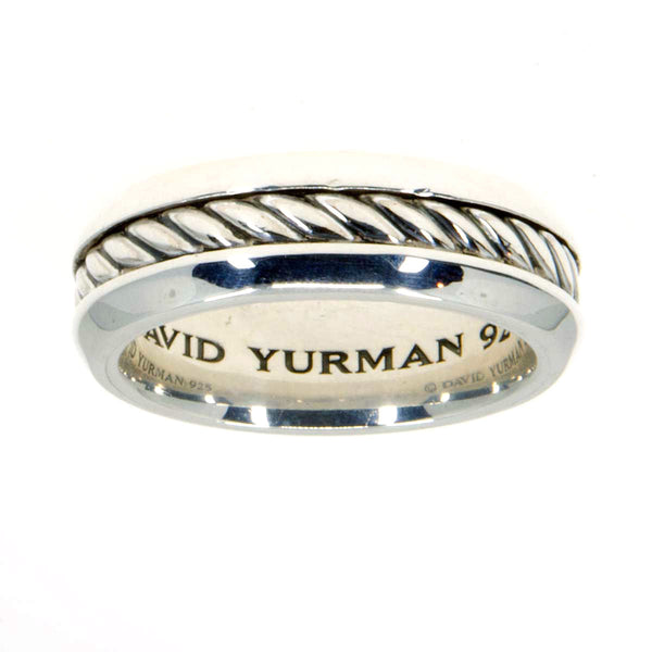 David Yurman Cable Inset Band Ring - Chicago Pawners & Jewelers