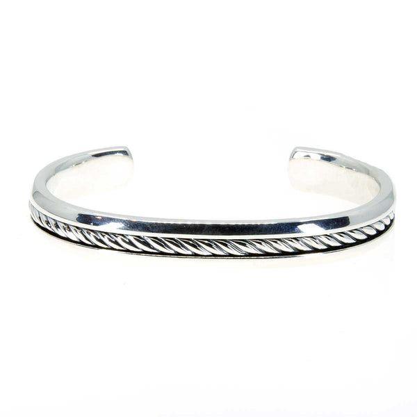 David Yurman Cable Inset Cuff Bracelet - Chicago Pawners & Jewelers