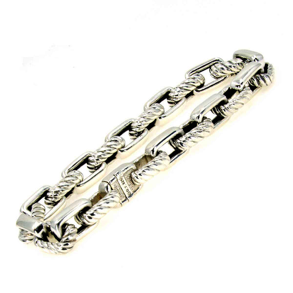 David Yurman Square Cable Link Bracelet - Chicago Pawners & Jewelers