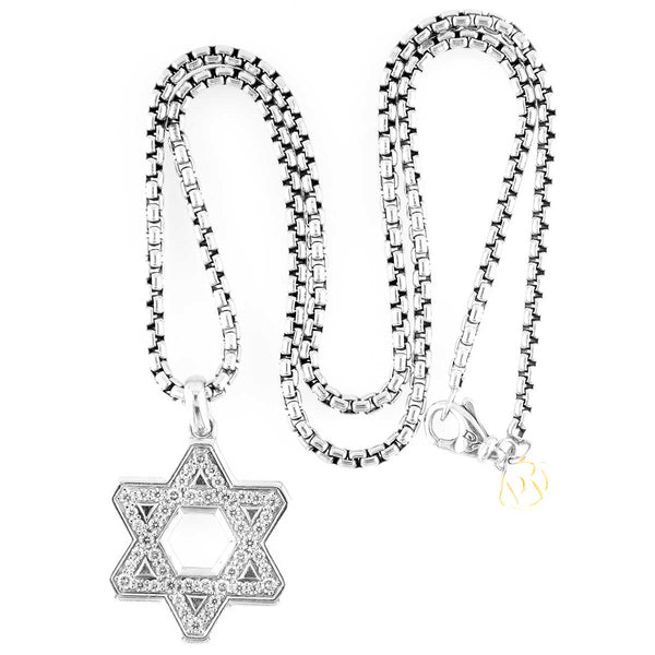 David Yurman Streamline Star of David Pendant with Diamonds - Chicago Pawners & Jewelers