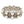 Konstantino Silver & 18kt Gold Mother of Pearl & Garnet Bracelet - Chicago Pawners & Jewelers