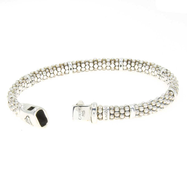 Lagos Silver Station Caviar Bracelet 6mm - Chicago Pawners & Jewelers