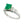 Platinum 1.85ct Emerald & Diamond Engagement Ring - Chicago Pawners & Jewelers