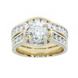 3.00ct Diamond Bridal Set 18k - Chicago Pawners & Jewelers