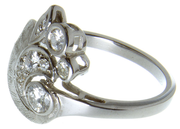 1950s Diamond Floral Cocktail Ring - Chicago Pawners & Jewelers