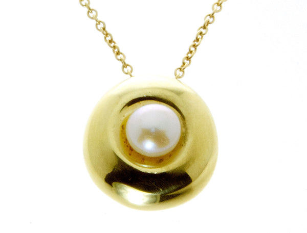 Robert Lee Morris 18kt Gold & Pearl Pendant - Chicago Pawners & Jewelers