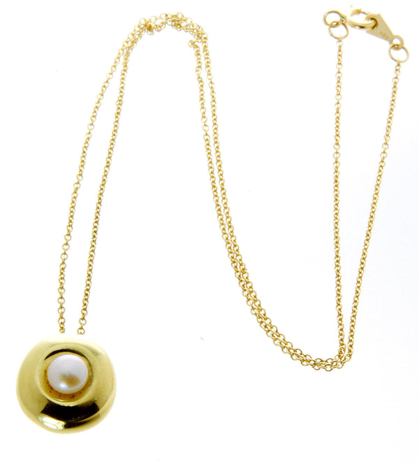 Robert Lee Morris 18kt Gold & Pearl Pendant - Chicago Pawners & Jewelers
