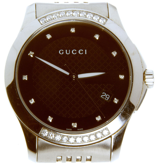 Gucci G-Timeless 126.4 Diamond Watch - Chicago Pawners & Jewelers