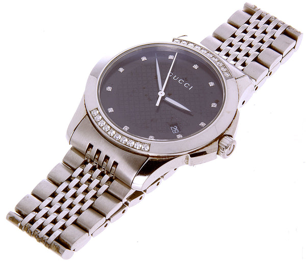 Gucci G-Timeless 126.4 Diamond Watch - Chicago Pawners & Jewelers