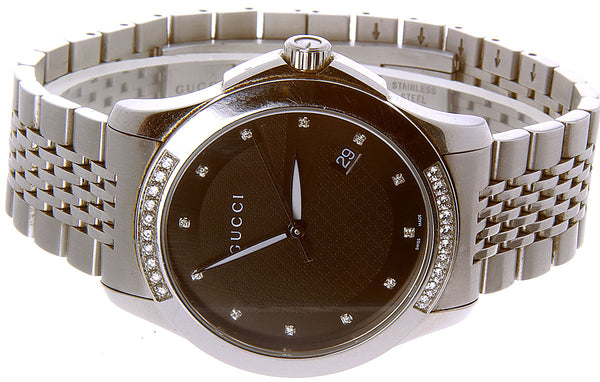 Gucci G-Timeless 126.4 Diamond Watch - Chicago Pawners & Jewelers