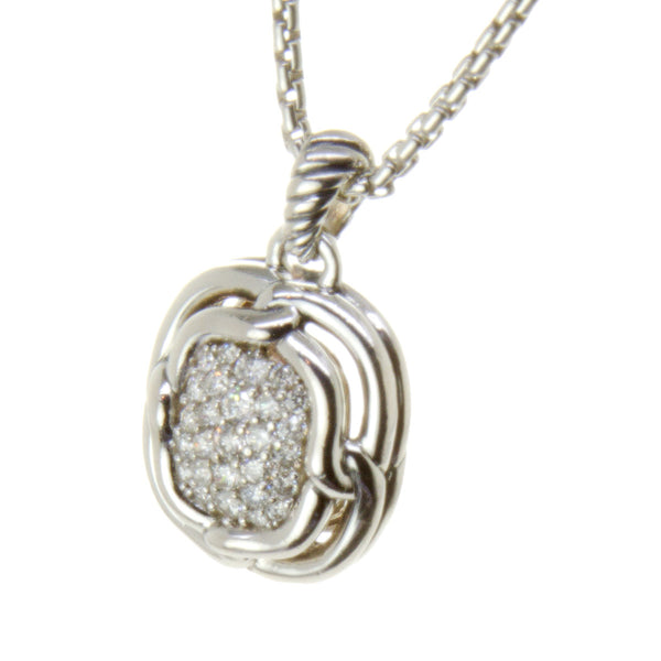 David Yurman Pavé Diamond  Pendant Necklace - Chicago Pawners & Jewelers