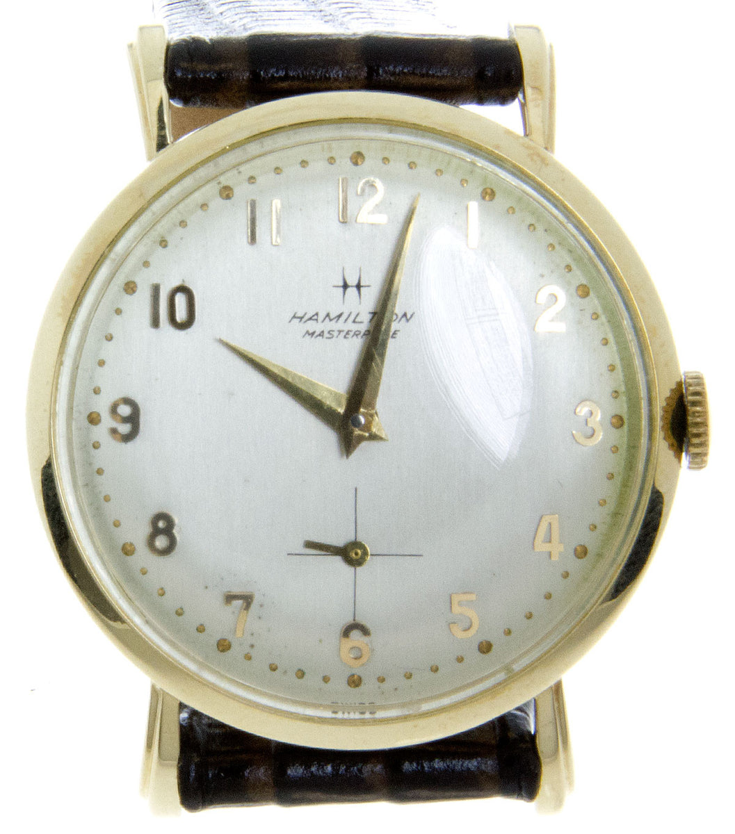 Hamilton masterpiece shop gold watch