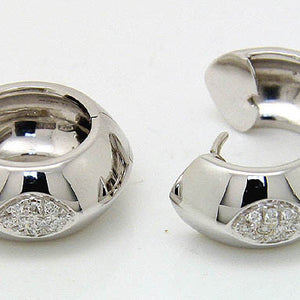 18kt White Gold Diamond Earrings - Chicago Pawners & Jewelers