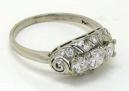 Antique Platinum 1.07ct Diamond Ring - Chicago Pawners & Jewelers