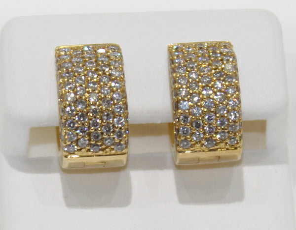 1.12ct Diamond Huggie Earrings - Chicago Pawners & Jewelers