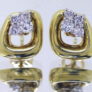 Jose Hess Designed 18KT Diamond Earrings - Chicago Pawners & Jewelers