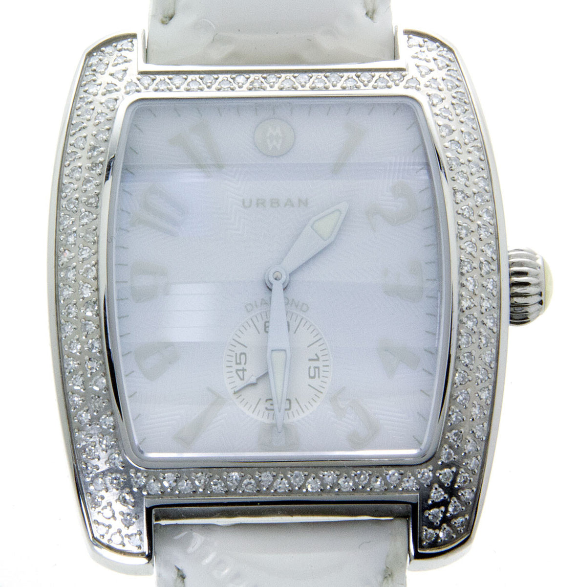 ?Michele Urban blanc diamond watch ? Michele Mini Urban Diamond Watch 29 x 35mm Quartz (Preowned  main image 2