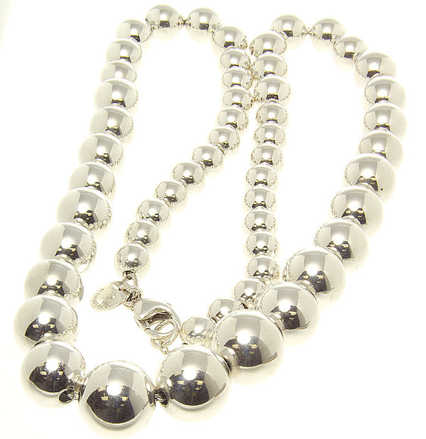 Tiffany Beads Graduated Necklace - Chicago Pawners & Jewelers