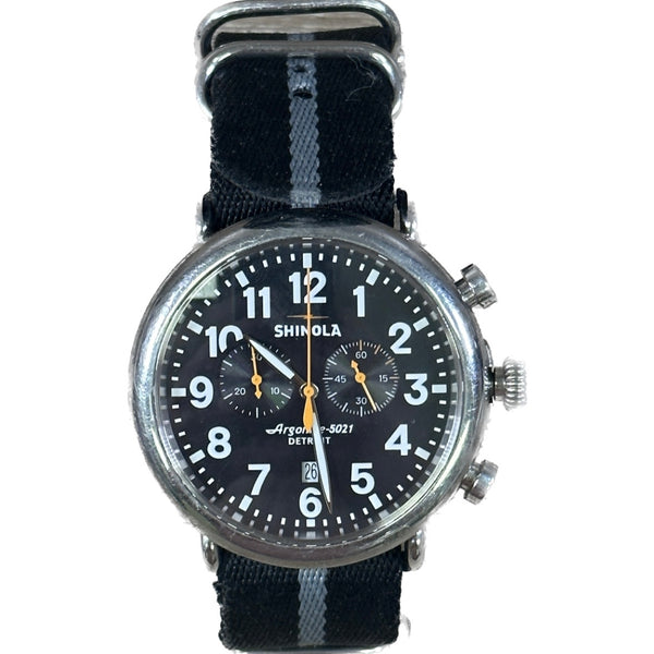 Shinola Runwell 2 Eye Chrono - Black Dial - Nato Strap