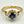 18K Yellow Gold Sapphire and Diamond Ladies Ring