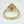 18K Yellow Gold Sapphire and Diamond Ladies Ring