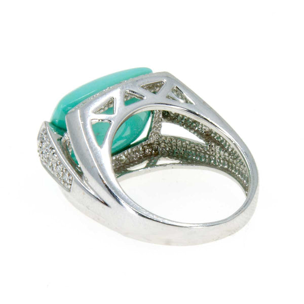 18k Turquoise & Diamond Ring - Chicago Pawners & Jewelers
