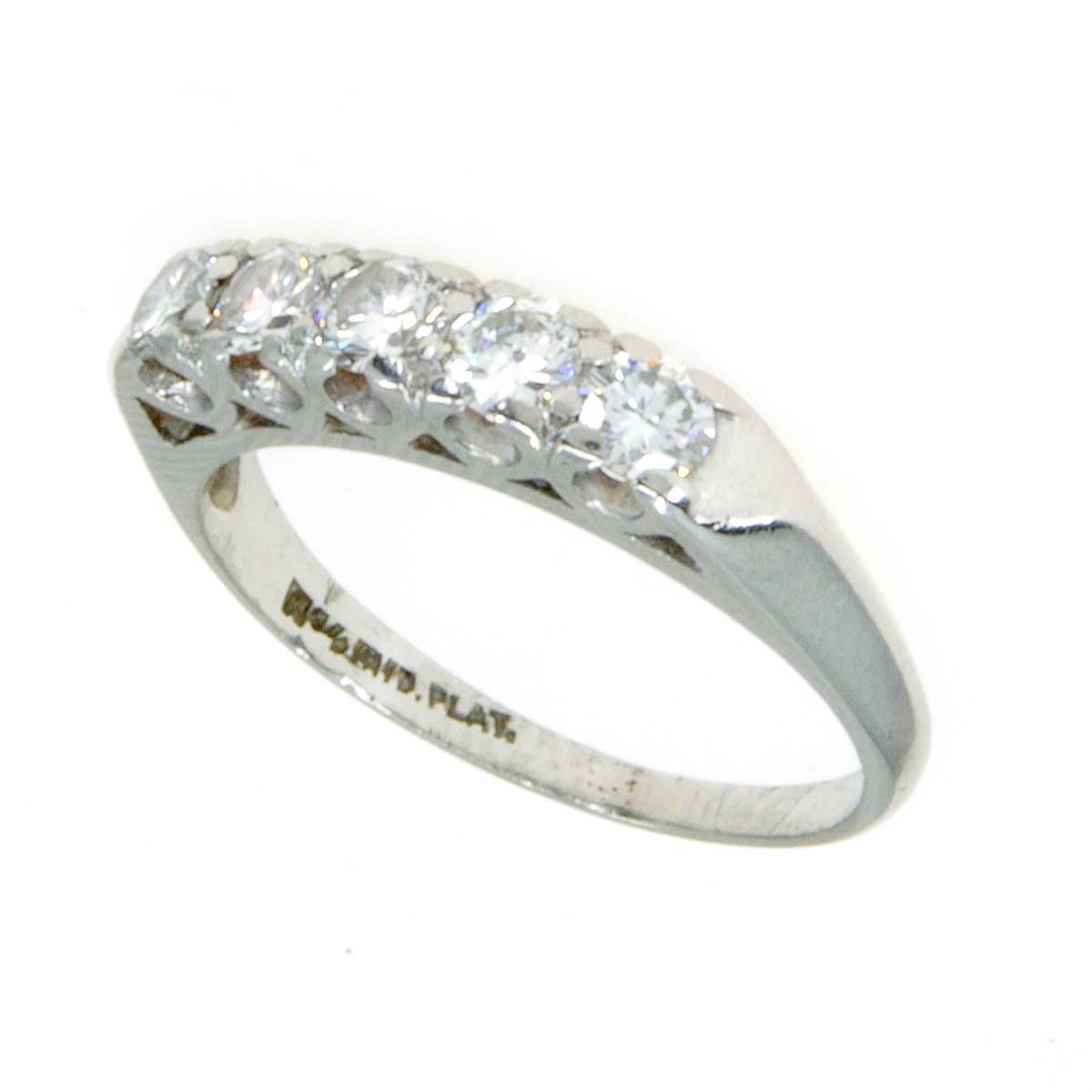 1940s Platinum Diamond Wedding Band | Chicago Pawners & Jewelers