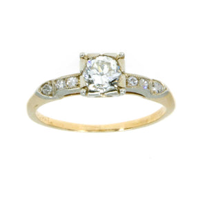 1940s 14K Diamond Engagement Ring - Chicago Pawners & Jewelers