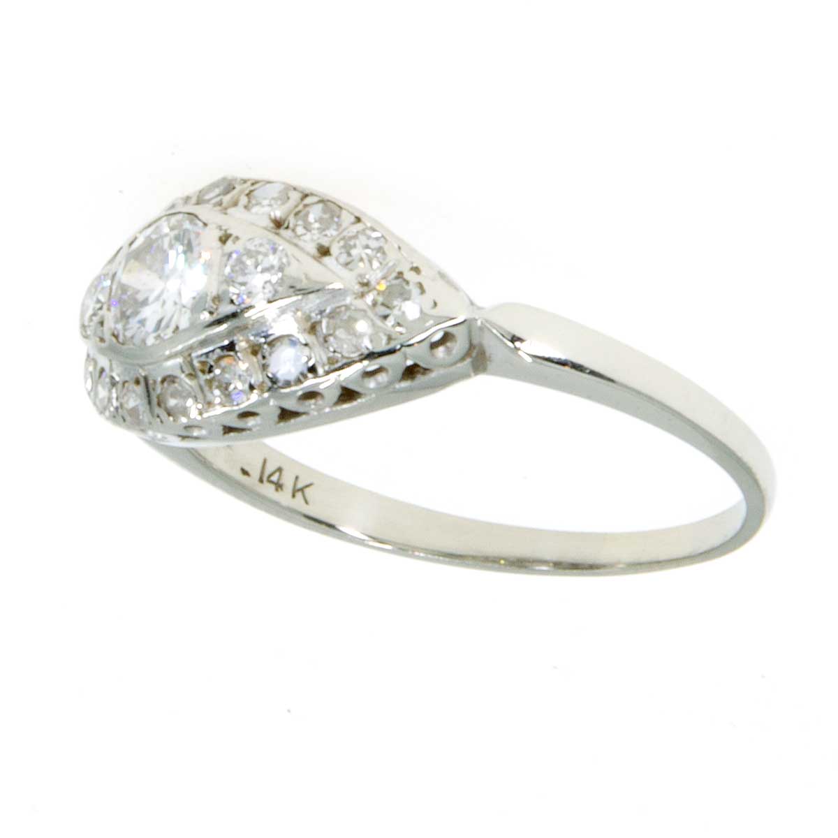 1940s 1.14ct Diamond Engagement Ring | Chicago Pawners & Jewelers