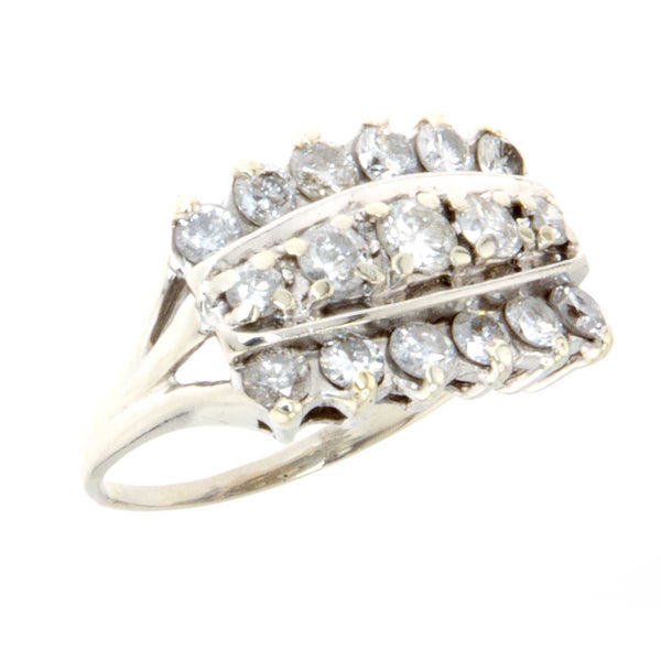 1950s 1.35ct Diamond Anniversary Band Ring