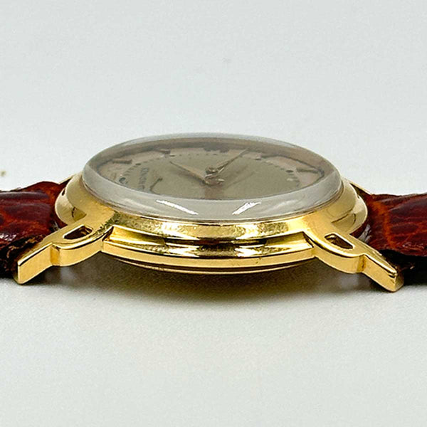 1950s Longines Vintage 18k Yellow Gold Mechanical Watch