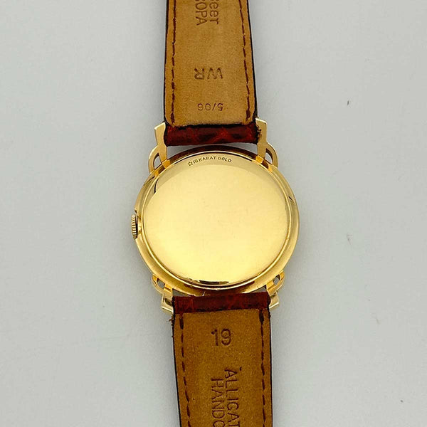 1950s Longines Vintage 18k Yellow Gold Mechanical Watch