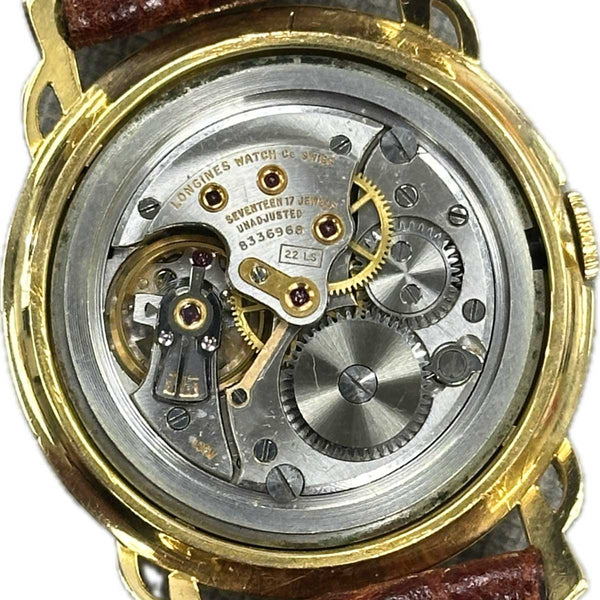 1950s Longines Vintage 18k Yellow Gold Mechanical Watch