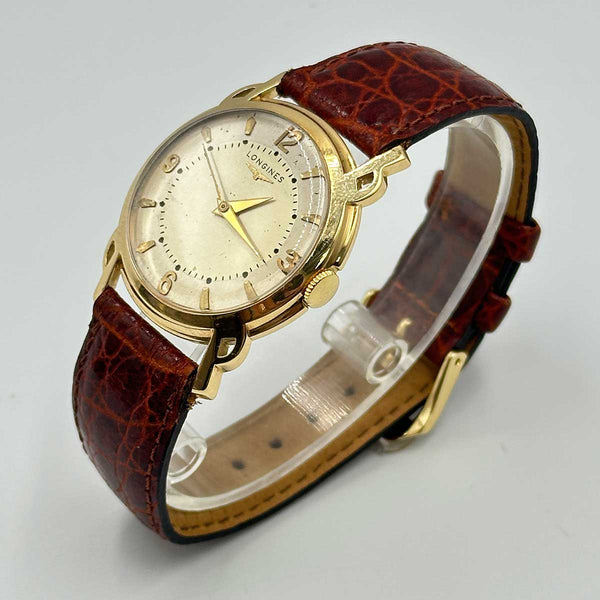 1950s Longines Vintage 18k Yellow Gold Mechanical Watch