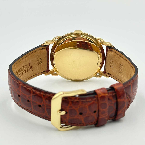 1950s Longines Vintage 18k Yellow Gold Mechanical Watch
