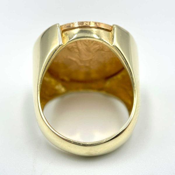 1981 Mexican Libertad 1/4 Ounce Gold Coin Ring