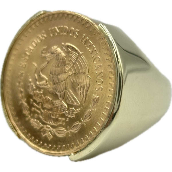 1981 Mexican Libertad 1/4 Ounce Gold Coin Ring