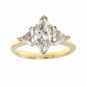 2.00ct Marquise & Trillion Cut Diamond Engagement Ring - Chicago Pawners & Jewelers