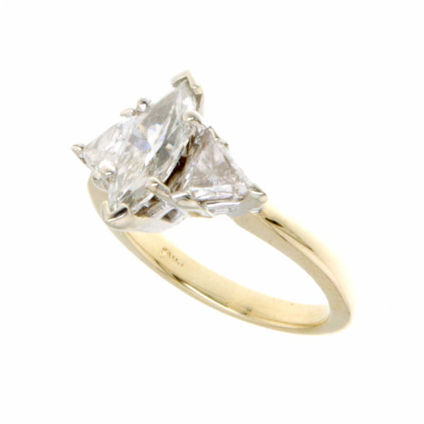 2.00ct Marquise & Trillion Cut Diamond Engagement Ring - Chicago Pawners & Jewelers