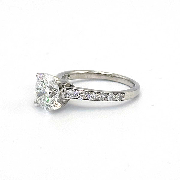 3.40ct Diamond Engagement Ring on Platinum