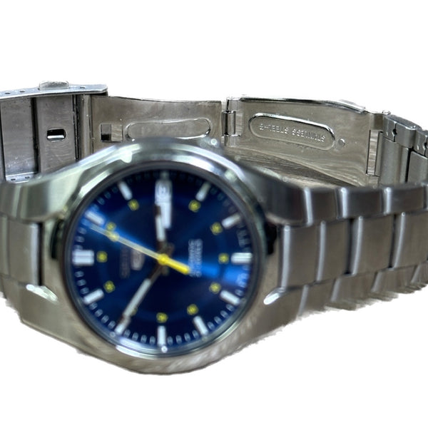 Seiko 5 Sports Automatic SNK615 Stainless Steel with Blue Face - Chicago Pawners & Jewelers