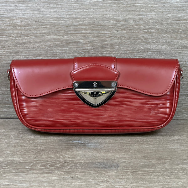 Louis Vuitton Epi Red 2009 Montaigne Shoulder Bag